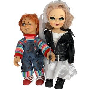 VTG Bride Of Chucky Tiffany & Talking Chucky Doll 24" Universal Studios